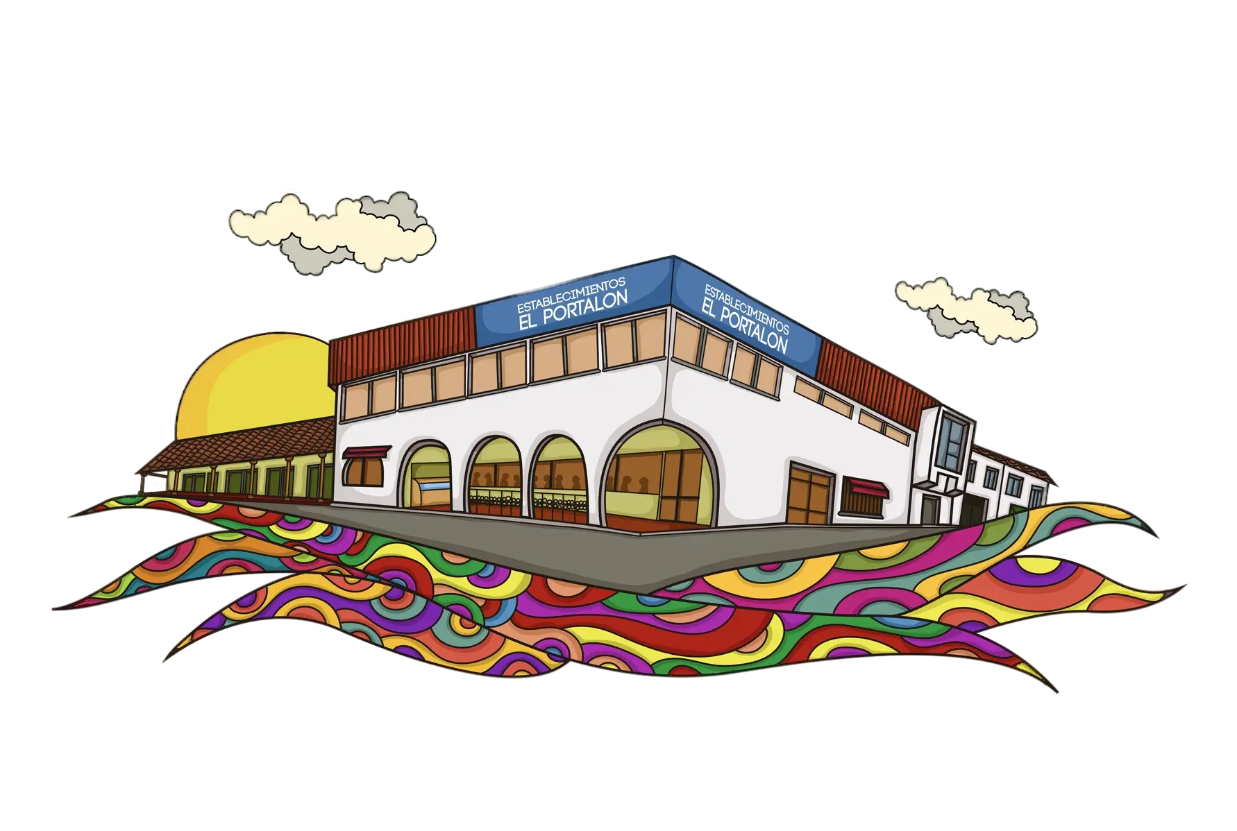 Ilustración del restaurante El Portalón